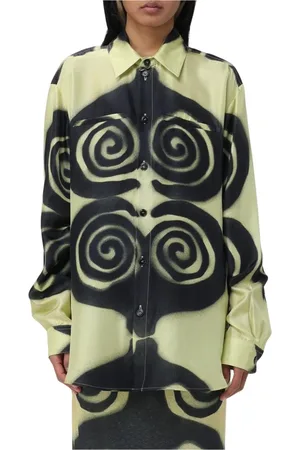 Nanushka Dames, Blouses & Shirts, Groen, Maat: L Zijde