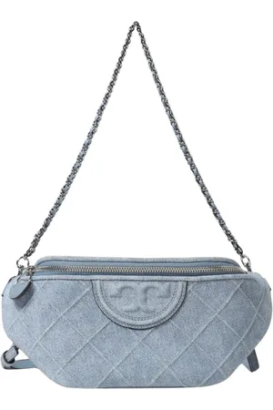 Tory Burch Dames, Tassen, Blauw, Maat: ONE Size Denim