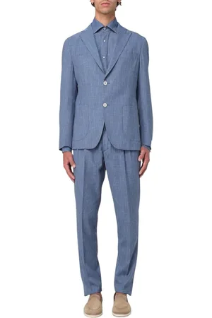 ELEVENTY Heren, Pakken, Blauw, Maat: XL Denim