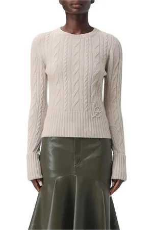 BLUMARINE Dames, Truien, Geel, Maat: L Kasjmier