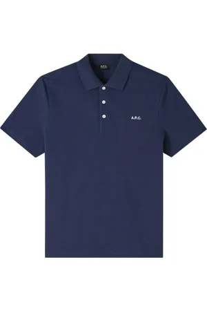 A.P.C. Heren, Tops, Blauw, Maat: XL Katoen