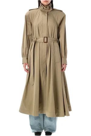 Chloé Dames, Mantels, Bruin, Maat: M Katoen