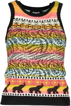 Desigual Dames, Tops, Veelkleurig, Maat: L Viscose