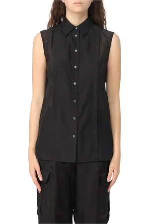 Aspesi Dames, Blouses & Shirts, Zwart, Maat: S Zijde