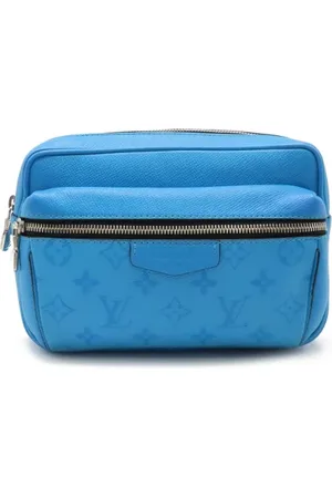 LOUIS VUITTON Heren, Pre-owned, Blauw, Maat: ONE Size Leer