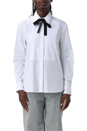 Dondup Dames, Blouses & Shirts, Wit, Maat: M Katoen