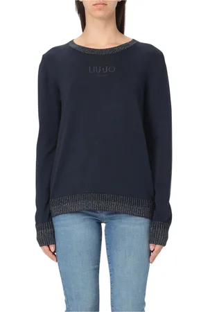 Liu Jo Dames, Truien, Blauw, Maat: S