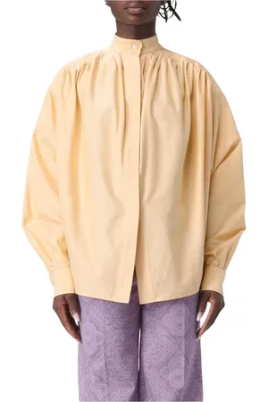 Etro Dames, Blouses & Shirts, Geel, Maat: XS Katoen