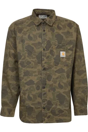Carhartt Heren, Overhemden, Groen, Maat: XL Katoen