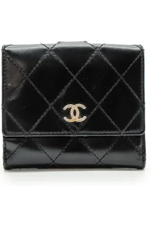 CHANEL Dames, Pre-owned, Zwart, Maat: ONE Size Leer