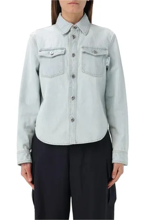 Bottega Veneta Dames, Blouses & Shirts, Blauw, Maat: XS Denim