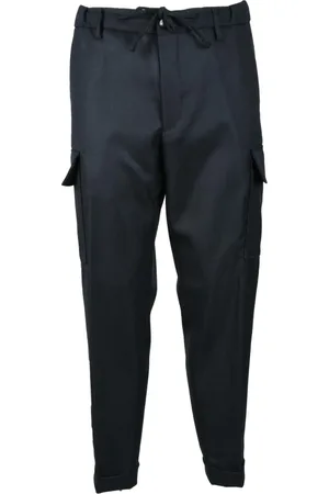 MICHAEL COAL Heren, Broeken, Blauw, Maat: W38 Wol