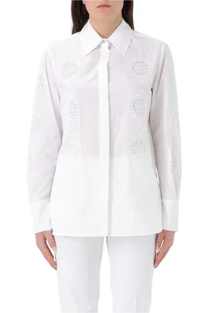 Max Mara Dames, Blouses & Shirts, Wit, Maat: L