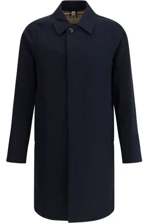 Burberry Heren, Mantels, Blauw, Maat: M Katoen