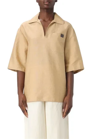 Max Mara Dames, Blouses & Shirts, Bruin, Maat: XS Linnen