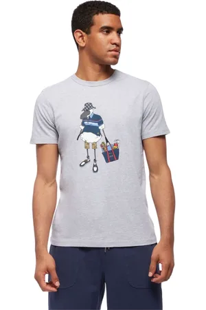 Brooks Brothers Heren, Tops, Grijs, Maat: L Katoen