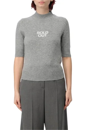 Sportmax Dames, Truien, Grijs, Maat: XS Kasjmier