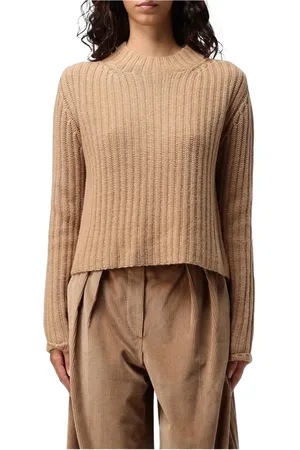 Max Mara Dames, Truien, Bruin, Maat: L Kasjmier