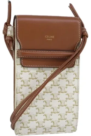Céline Dames, Pre-owned, Wit, Maat: ONE Size Leer