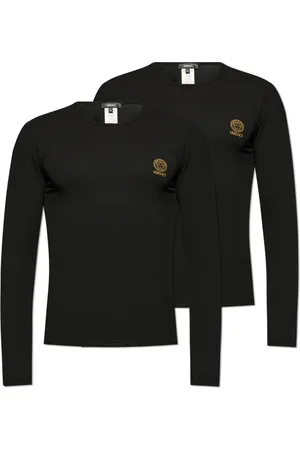 VERSACE Heren, Tops, Zwart, Maat: 2XL Katoen