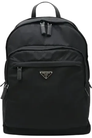 Prada Heren, Pre-owned, Zwart, Maat: ONE Size Leer