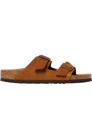 Birkenstock Heren, Schoenen, Bruin, Maat: 45 EU Suède