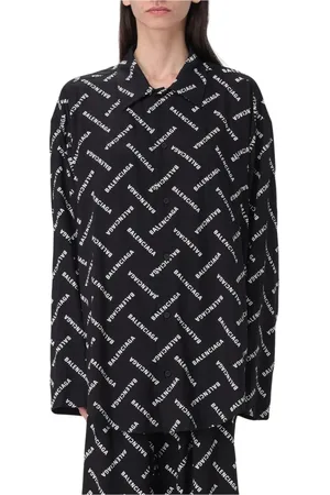 Balenciaga Dames, Blouses & Shirts, Zwart, Maat: XS Zijde