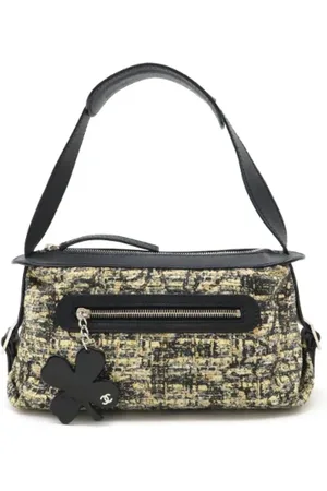 CHANEL Dames, Pre-owned, Zwart, Maat: ONE Size Leer