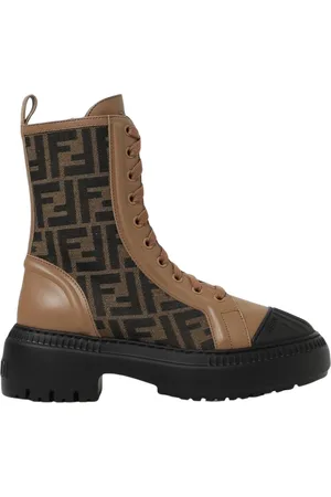 Fendi Dames, Schoenen, Bruin, Maat: 36 EU Leer