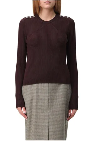 Pinko Dames, Truien, Bruin, Maat: L Wol