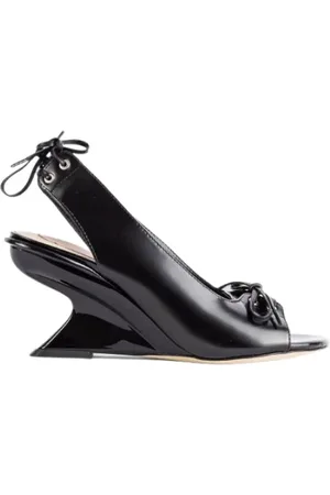 Simone Rocha Dames, Schoenen, Zwart, Maat: 37 EU Leer