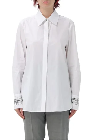 Max Mara Dames, Blouses & Shirts, Wit, Maat: M Katoen