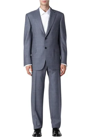 BRIONI Heren, Pakken, Grijs, Maat: L Tweed