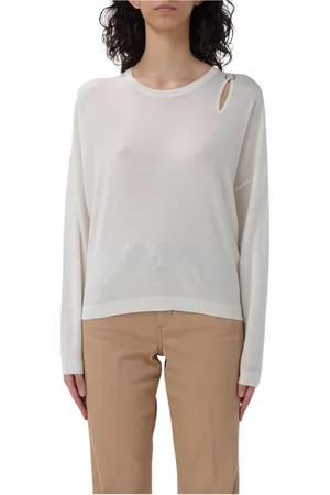 Liu Jo Dames, Truien, Wit, Maat: M Viscose