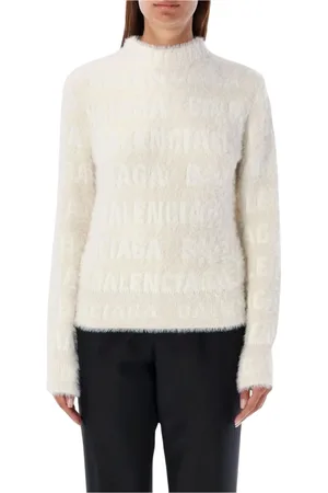 Balenciaga Dames, Truien, Wit, Maat: S Mohair