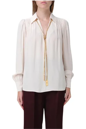 Elisabetta Franchi Dames, Blouses & Shirts, Geel, Maat: L Zijde