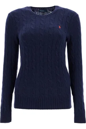 Ralph Lauren Dames, Truien, Blauw, Maat: XL Wol