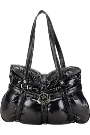 Moncler Dames, Pre-owned, Zwart, Maat: ONE Size Leer
