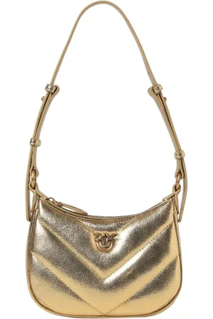Pinko Dames, Tassen, Geel, Maat: ONE Size Leer