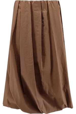 Brunello Cucinelli Dames, Rokken, Bruin, Maat: S Katoen