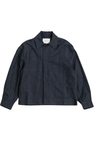 STUDIO NICHOLSON Heren, Jassen, Blauw, Maat: S Denim