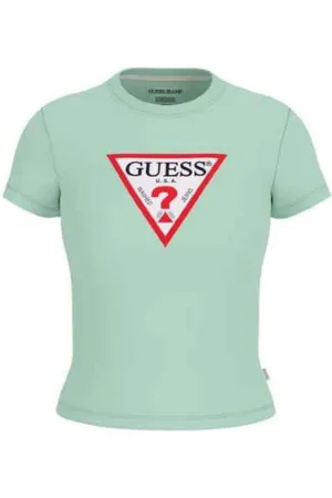 Guess Dames, Tops, Groen, Maat: XS Katoen