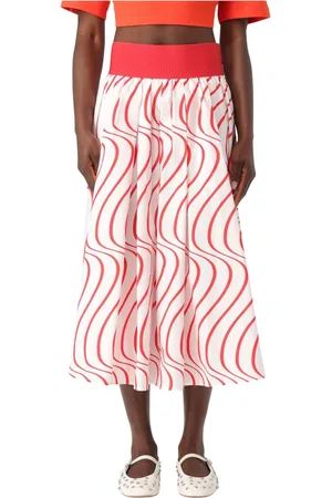 Msgm Dames, Rokken, Rood, Maat: 2XS