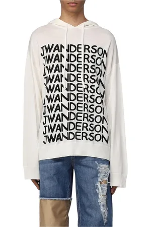 J.W.Anderson Heren, Sweatshirts & Hoodies, Wit, Maat: L Wol