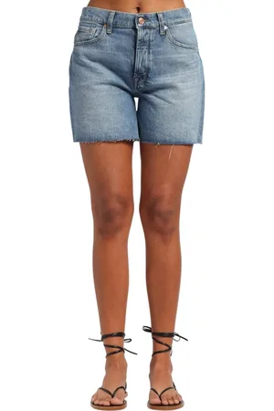 7 for all Mankind Dames, Korte broeken, Blauw, Maat: W25 Denim