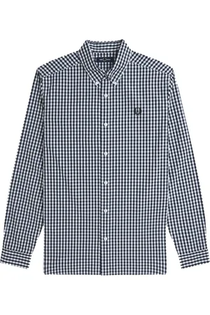 Fred Perry Heren, Overhemden, Zwart, Maat: XL Katoen