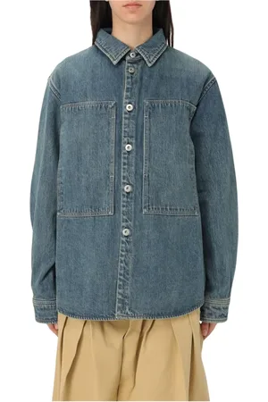 Jil Sander Dames, Blouses & Shirts, Blauw, Maat: S Denim