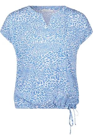 Betty & Co Dames, Blouses & Shirts, Blauw, Maat: L