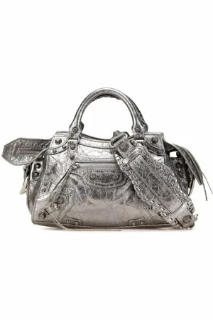 Balenciaga Dames, Pre-owned, Grijs, Maat: ONE Size Leer