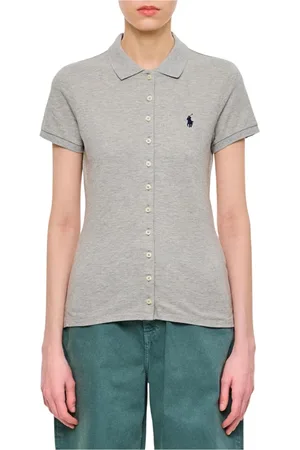 Ralph Lauren Dames, Blouses & Shirts, Grijs, Maat: M Katoen